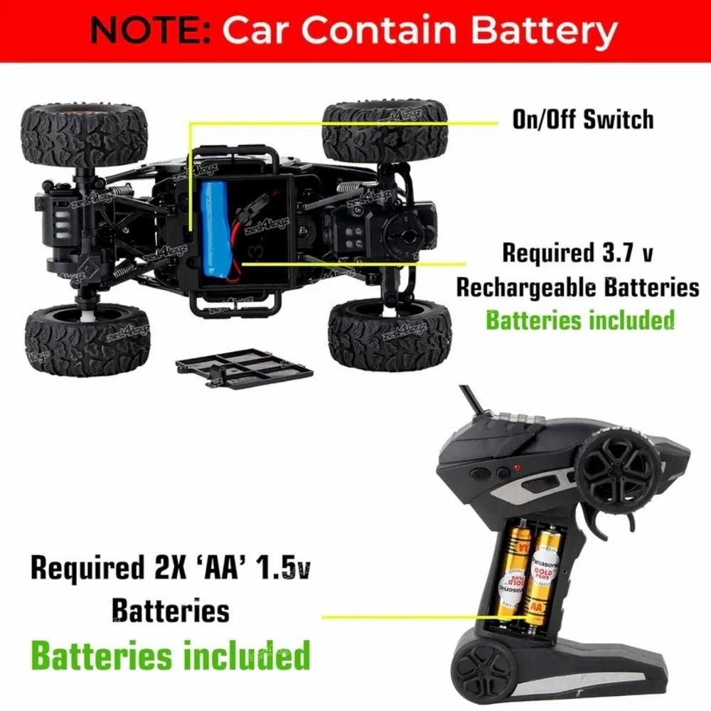 REMOTE CONTROL ROCK CRAWLER MONSTER TRUCK | LoopCarts