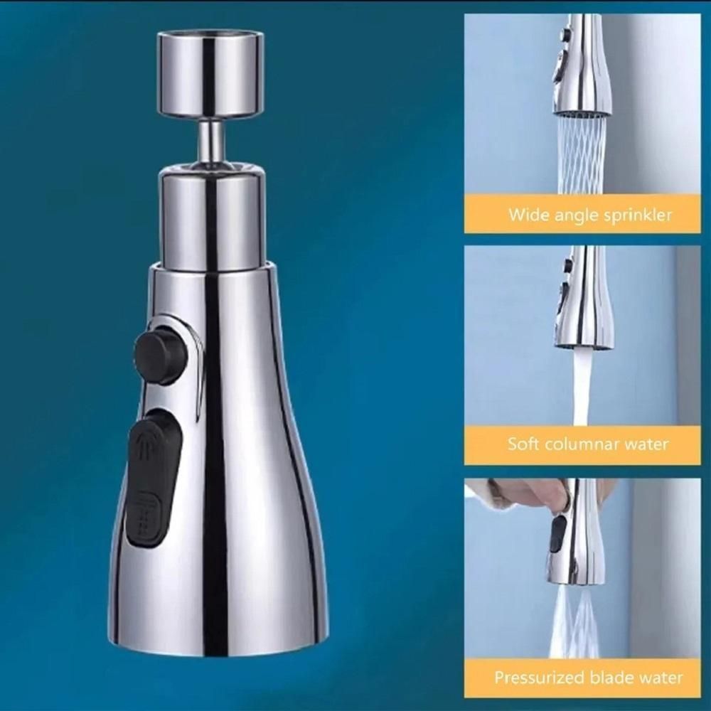3 Modes Kitchen Sink Faucet – Rotatable Splash-Proof Tap