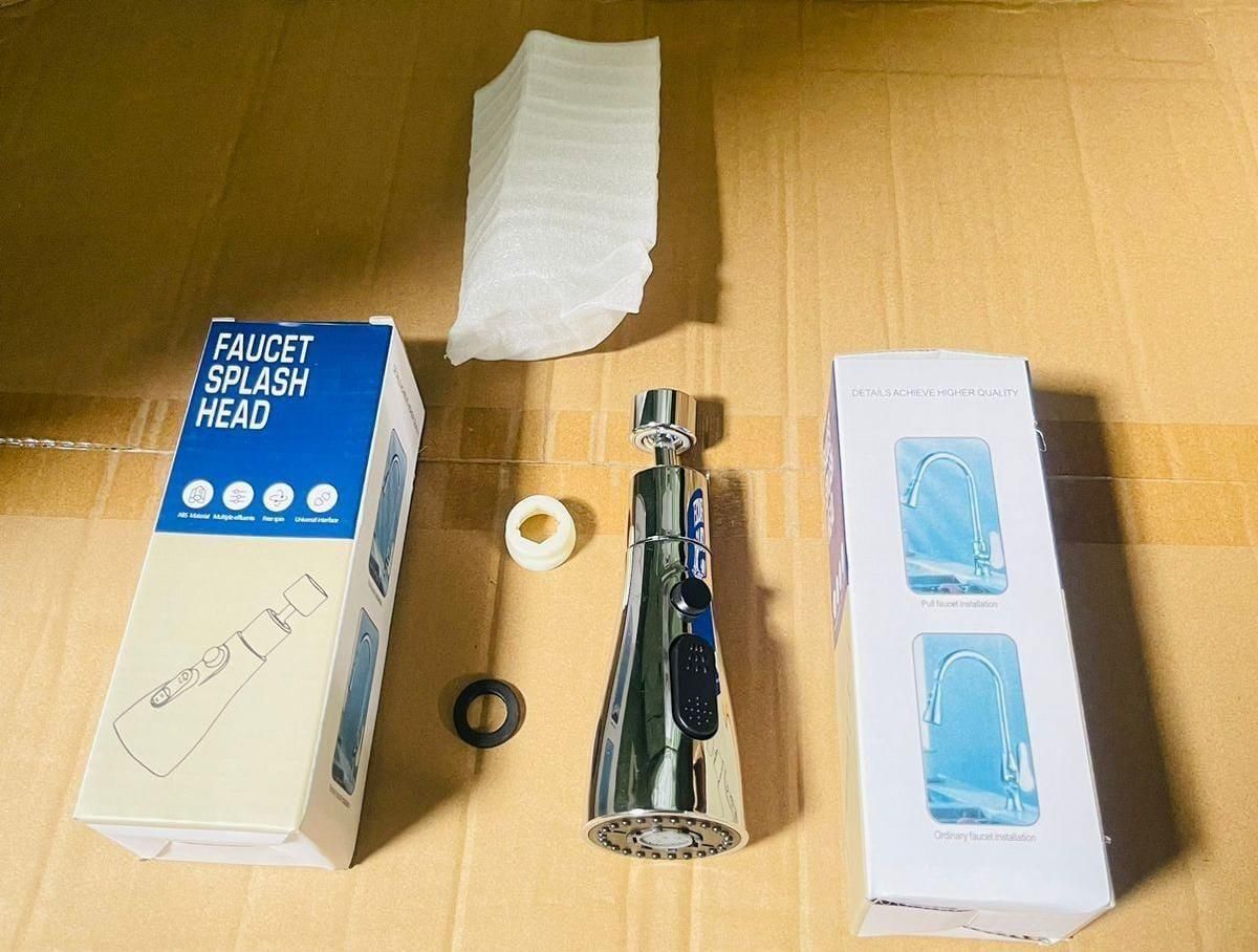 3 Modes Kitchen Sink Faucet – Rotatable Splash-Proof Tap