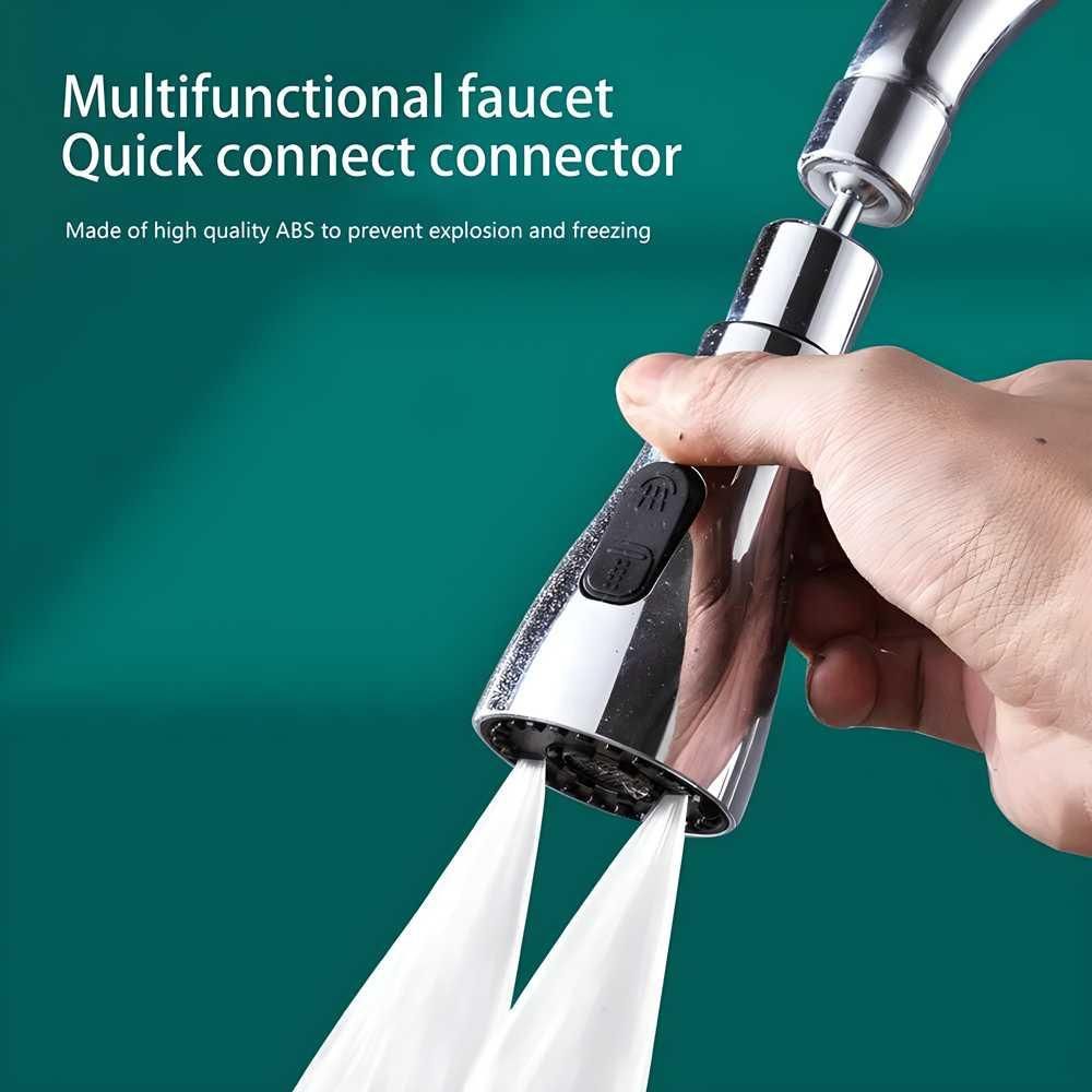 3 Modes Kitchen Sink Faucet – Rotatable Splash-Proof Tap