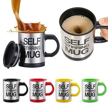 Self Stirring Coffee Mug – Automatic Mixing Travel Cup