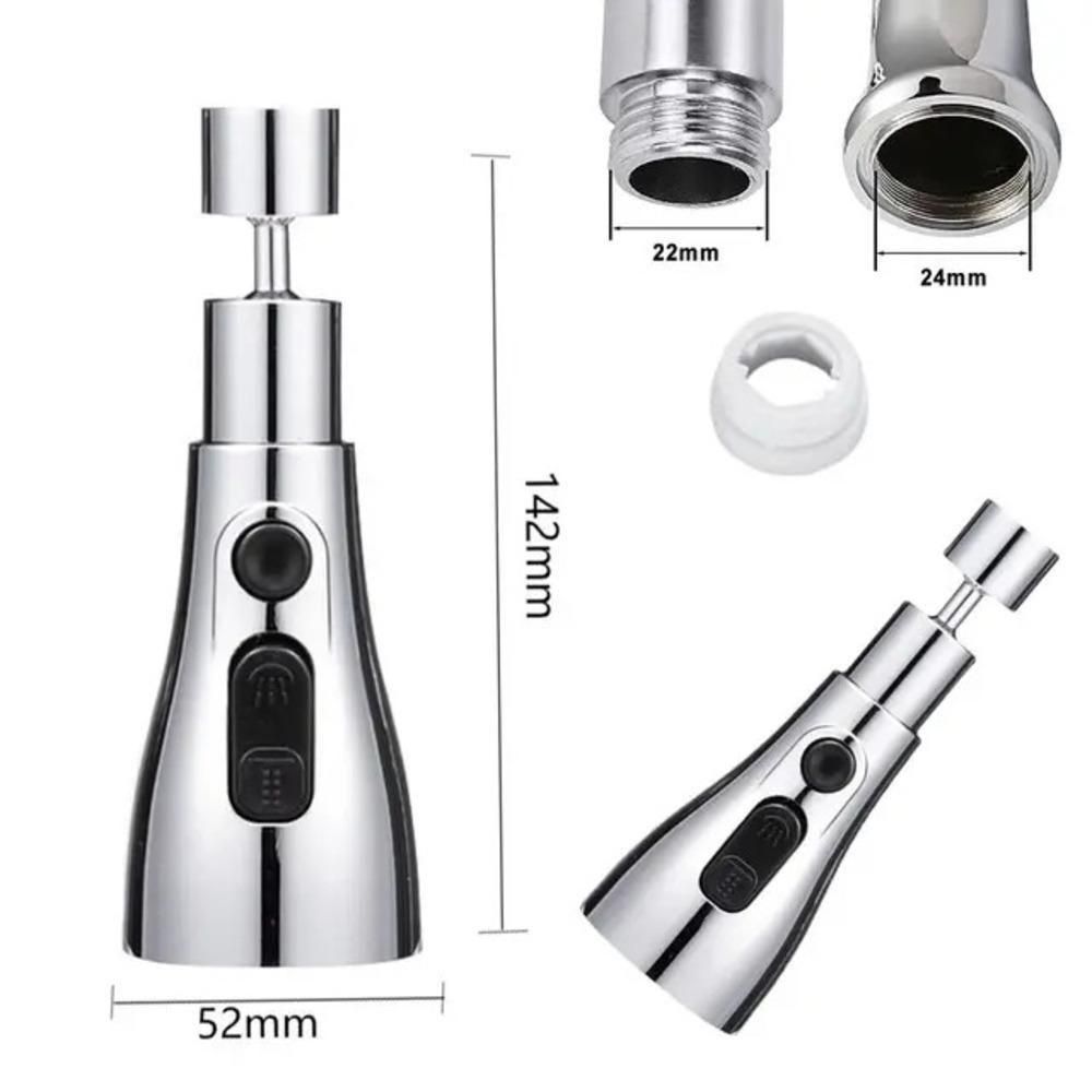 3 Modes Kitchen Sink Faucet – Rotatable Splash-Proof Tap