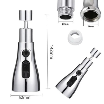 3 Modes Kitchen Sink Faucet – Rotatable Splash-Proof Tap