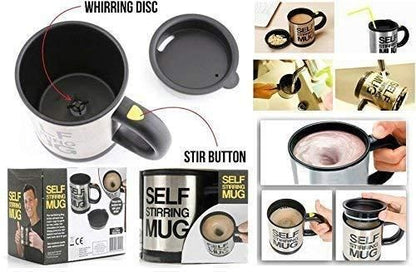Self Stirring Coffee Mug – Automatic Mixing Travel Cup